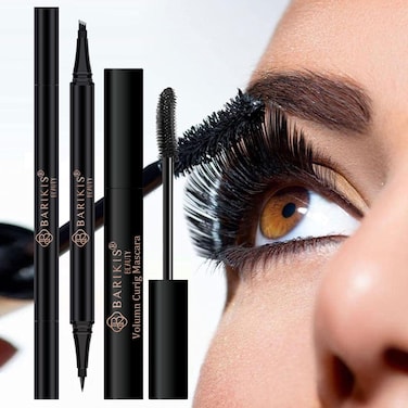 Black Eyeliner Stamp WinglinerWinged Eyeliner Stamps for Perfect Wing Cat Eyes Stamp Eyeliner long Lasting Liquid Eyeliner Waterproof Smudge Proof 2 Packs BlackDark Brown