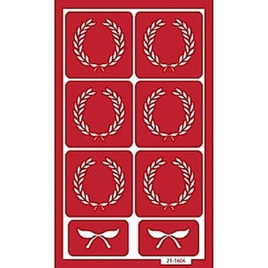 Armour Etch Over N Over Stencil Crests