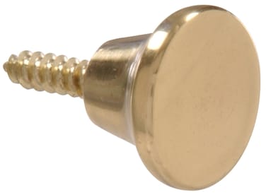 Hardware Essentials 852406 Mini Knobs 12 Brass 2 Pack
