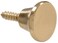 Hardware Essentials 852406 Mini Knobs 12 Brass 2 Pack