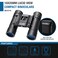 BARSKA Lucid View 10x25 Compact Binoculars Blue Lens
