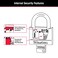 Master Lock Covered Padlocks with Key Outdoor Locks 2 Pack 141T Black