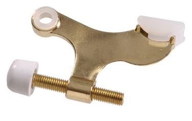 Hardware Essentials 852660 Hinge Pin Door Stops Solid and Hollow Doors Brass