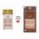 Gold Finger Gel Glam Design Nails 3 PACK