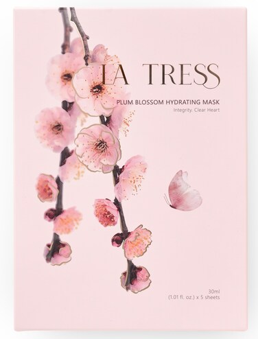 LA TRESS Plum Blossom Hydrating Korean Face Mask Korean Beauty Skin Care 5 Sheets