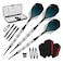 Viper Diamond 90 Tungsten Soft Tip Darts with StorageTravel Case Silver Rings 16 Grams