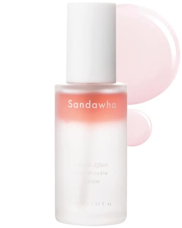 SanDaWha SKINCURE Double Effect AntiWrinkle Serum with Camellia Extract  Vegan Korean Serum Nourishes  Reduce Wrinkles Daily Line Smoothing Treatment for Fine Lines 176 floz