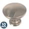 Franklin Brass Fulton 10Pack Cabinet Knobs Satin Nickel Drawer Knobs Kitchen Cabinet Knobs for Dresser Drawers Pulls and Knobs 1316 Closet Door Knobs P29523KSNB