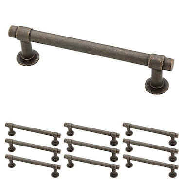 Franklin Brass Francisco 10Pack Cabinet Handles 4 Hole to Hole Warm Chestnut Kitchen Cabinet Pulls Drawer Handles Cabinet Hardware Dresser Drawer Pulls P29617KWCNB