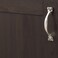 Hickory Hardware 1 Pack Solid Core Kitchen Cabinet Pulls Luxury Cabinet Handles Hardware for Doors  Dresser Drawers 3 Inch Hole Center Satin Antique Silver Ithica Collection