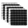 DII Basic Terry Collection Windowpane Dishcloth Set 12x12 Black 6 Piece