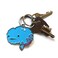 I Heart Guts Brain Keychain  All You Need is Lobe  2 Engraved Enamel Metal Keychain