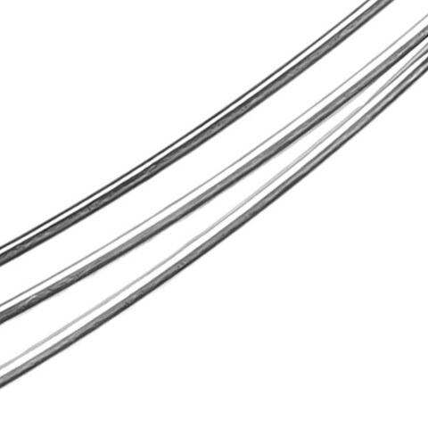 uGems Sterling Silver Wire 22 Gauge Round Half Hard 5 Feet
