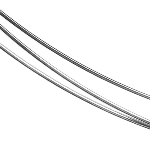 uGems Sterling Silver Wire 22 Gauge Round Half Hard 5 Feet