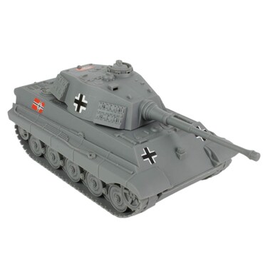 BMC WWII Gray German King Tiger Toy Tank 132 Scale for 54mm Army Men Soldier Figures