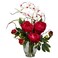 Nearly Natural Peony  Orchid Silk Flower Arrangement