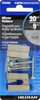 The Hillman Group 121069 Wide Channel Mirror Clip Silver