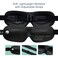 Nidra Sleep Mask for Men Women Black 3D Blackout Sleeping Mask Contoured Eye Mask for Lash Extensions Side Sleepers Eye Cover Zero Eye Pressure Travel Eye Shades Night Blindfolded for Deep Sleep