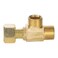 Midline Valve 73314OM Add On Tee Fitting Split Supply Line Outlet No lead FIP COMP MIP Brass 38 in x 14