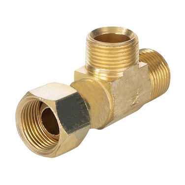 Midline Valve 73314OM Add On Tee Fitting Split Supply Line Outlet No lead FIP COMP MIP Brass 38 in x 14