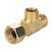 Midline Valve 73314OM Add On Tee Fitting Split Supply Line Outlet No lead FIP COMP MIP Brass 38 in x 14