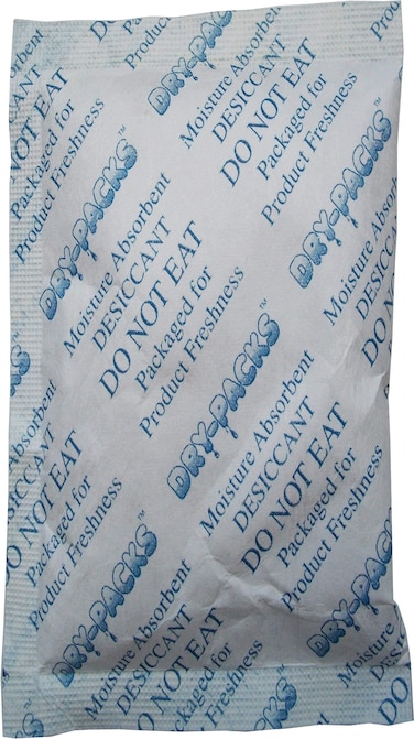 Silica Gel Desiccants 214 x 1 12 Inches  25 Silica Gel Packets of 10 Grams Each by DryPacks