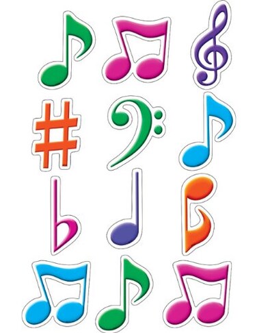 Teacher Created Resources 5482 Musical Notes Mini Accents