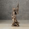 Veronese Design 4 Inch Archangel Saint Michael Slaying Demon Resin Figurine Hand Painted Bronze Finish