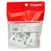 Legrand  OnQ Telephone Keystone Jack RJ45 6P6C Insert QuickConnect Universal Keystone Connector for Phone Connections Rear Mount SnapIn Keystone Design White 10 Count WP3473WH10