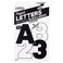 ArtSkills 25 Paper Poster Letters and Numbers for Projects and Crafts Black and White 335 Pieces