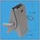 Dock Edge Stationary Dock Connector Hinge Galvanized