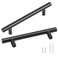 VEVOR 30 Pack Cabinet Pulls 503in  128mm Center to Center Slim Kitchen Cabinet Drawer Stainless Steel Modern Kitchen Cupboard Door Handles for Kitchen Bathroom Bar Hardware Matte Black