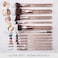 Nir Beauty 15piece Award Winning Glitter Makeup Brushes Cute Makeup Brushes Set with Case Beauty Blender Cleaner Guide Gift Box