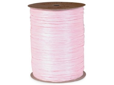 Light Pink Matte Raffia Ribbon 14 X 100 Yards