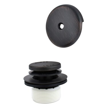 Plumb Pak K82666VB Foot Lok Stop Style Universal Bath Drain Replacement Trim Kit Venetian Bronze
