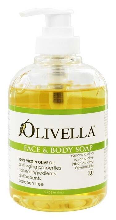 Olivella Virgin Olive Oil Face and Body Liquid Soap 1014 oz Pack of 2