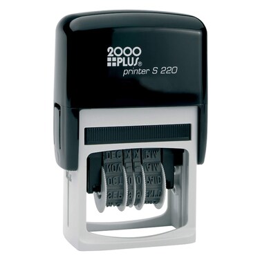 2000 PLUS 010129 Economy Dater SelfInking Black