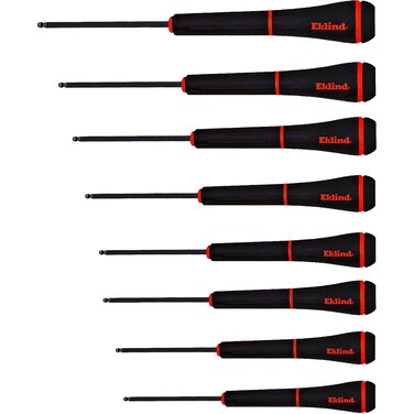 EKLIND 92500 PSD BallHex allen Precision Screwdriver  8pc set SAE Inch Sizes 050532