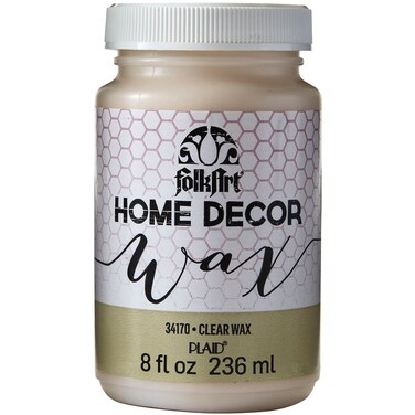 FolkArt Home Decor Chalk Furniture  Craft Paint in Assorted Colors 8 ounce Clear Wax