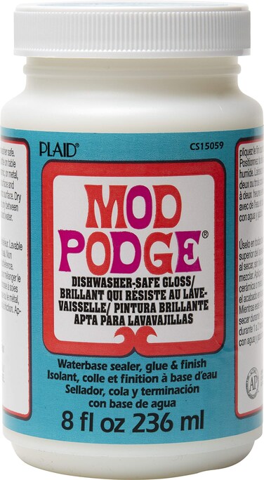Mod Podge Dishwasher Safe Waterbased Sealer Glue and Finish 8Ounce CS15059 Gloss 8 Ounce