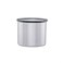 Planetary Design Airscape Stainless Steel Coffee Canister  Food Storage Container  Patented Airtight Lid  Push Out Excess Air Preserve Food Freshness Small Brushed Steel
