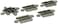 Bachmann Trains  SnapFit EZ TRACK 90 DEGREE CROSSING 1card  NICKEL SILVER Rail With Gray Roadbed  HO Scale