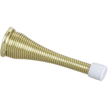 National Hardware N184291 V232 Spring Door Stops in Brass 2 pack