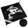 Frogger Amphibian Golf Towel with Wet and Dry Technology BlackGrey  Golf Bag Accessory for Men and Women with Carabiner Clip