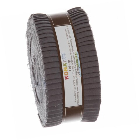Roll Up Kona Solids Coal Color 40Pcs 212in Strips
