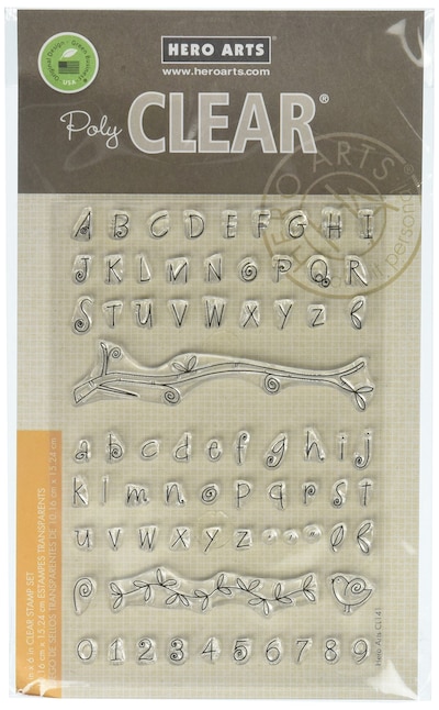 Hero Arts CL141 Clear Stamps Fanciful Swirl Alphabet
