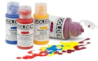 Fluid Acrylics by GOLDEN Prussian Blue Hue 8 fl oz Bottle Professional Acrylic Paint SemiTransparent