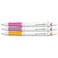 PILOT Acroball PureWhite Pen 07 mm Black Ink TurquoiseOrangePurpleLimeBlue 5Pack PIL31861