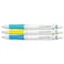 PILOT Acroball PureWhite Pen 07 mm Black Ink TurquoiseOrangePurpleLimeBlue 5Pack PIL31861