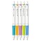PILOT Acroball PureWhite Pen 07 mm Black Ink TurquoiseOrangePurpleLimeBlue 5Pack PIL31861